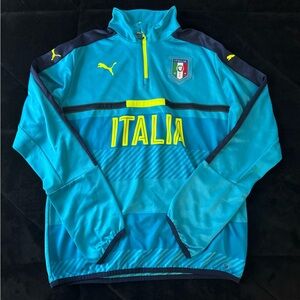 Men’s puma Italy soccer quarter zip